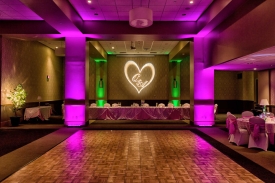 Colorful room set with Custom Gobo Light, Wedding at the Red Oak Ballroom in Fort Worth, Sundance Square. Colorful room set with Custom Gobo Light, Wedding at the Red Oak Ballroom in Fort Worth, Sundance Square.
