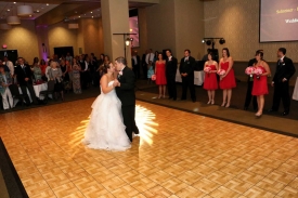First Dance of Bride and Groom, Wedding at the Red Oak Ballroom in Fort Worth, Sundance Square. First Dance of Bride and Groom, Wedding at the Red Oak Ballroom in Fort Worth, Sundance Square.