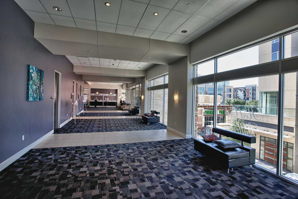 View from main hallway at Norris Centers Houston CityCentre