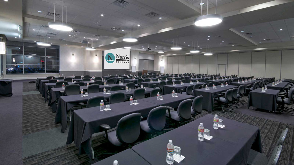 Meeting set in Executive Classroom Style at Norris Centers Houston CityCentre