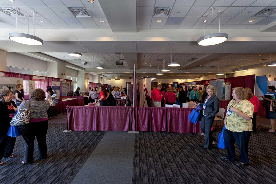 Booth view of Expo at Norris Centers Houston CityCentre