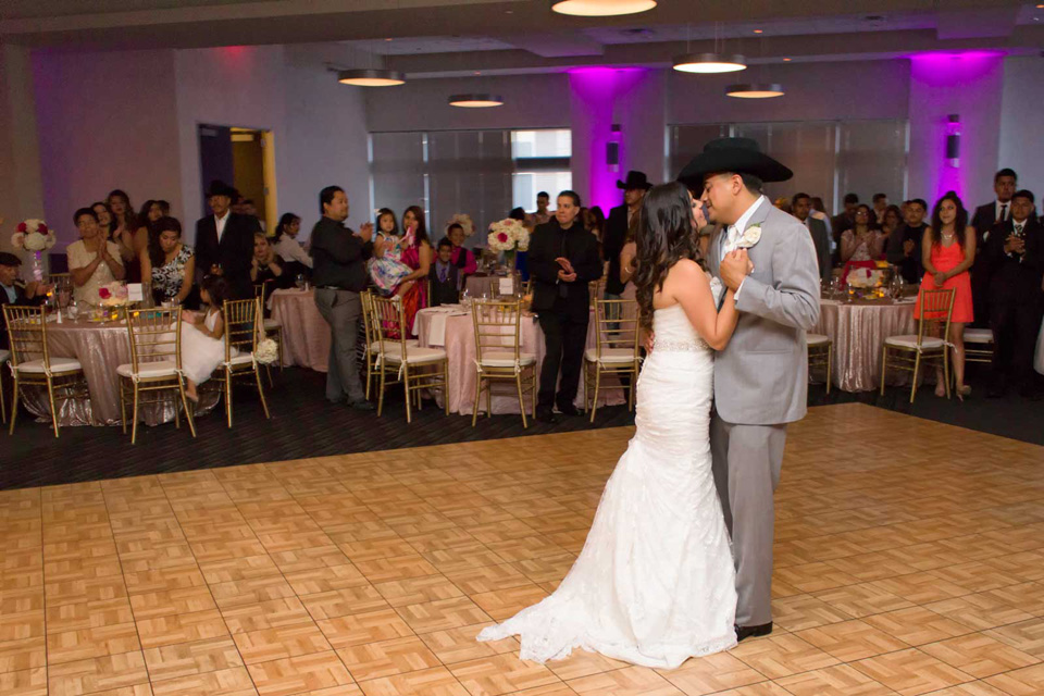 Red Oak Ballroom Houston CityCentre Wedding Couple First Dance