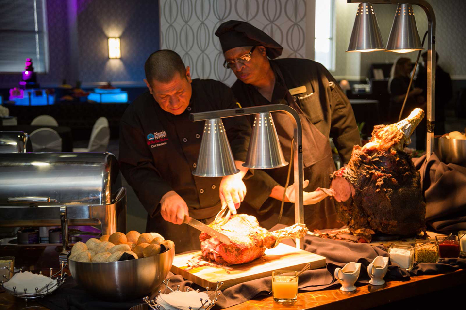 Red Oak Ballroom catering of a Carving Station