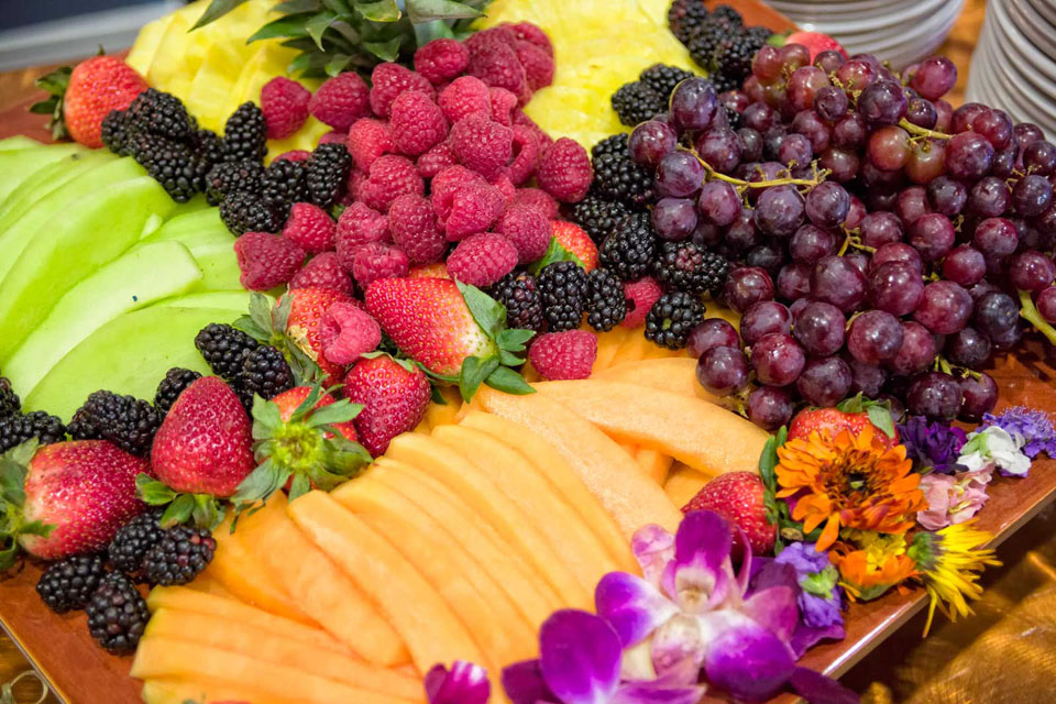 Red Oak Ballroom catering of a fanciful fruit tray