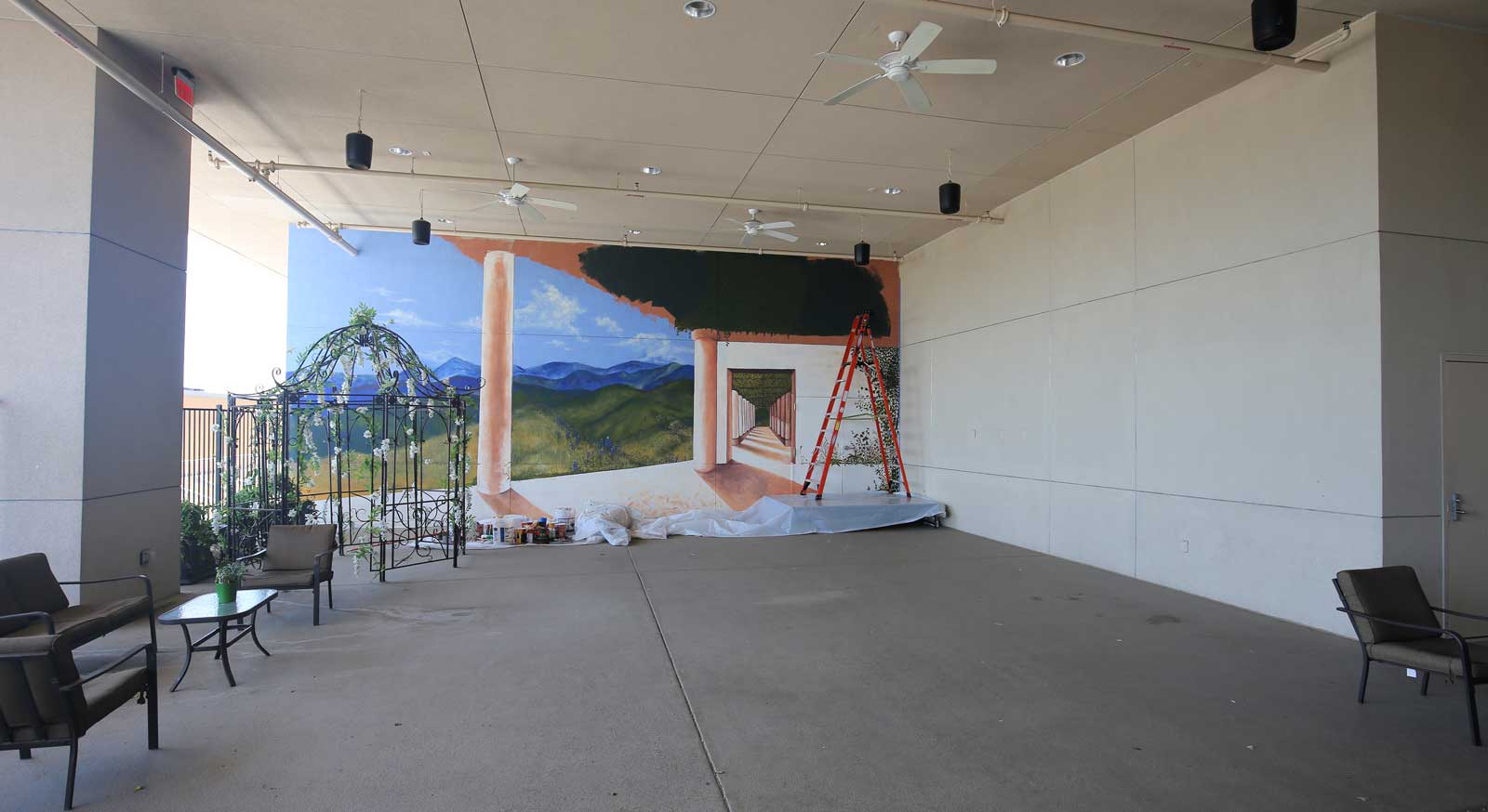 Norris Centers in San Antonio, New Patio Mural
