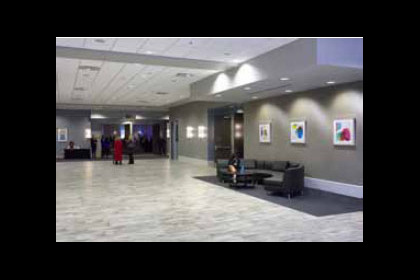 Spacious foyer at Norris Conference Centers San Antonio to represent the contact information for this location.