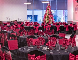 Upscale Holiday Party, Set Red and Black, at the Red Oak Ballroom Houston/CityCentre