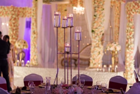 Dramatic Wedding setup at the Red Oak Ballroom Houston/CityCentre