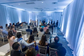 Wedding Ceremony at the Red Oak Ballroom Houston/CityCentre